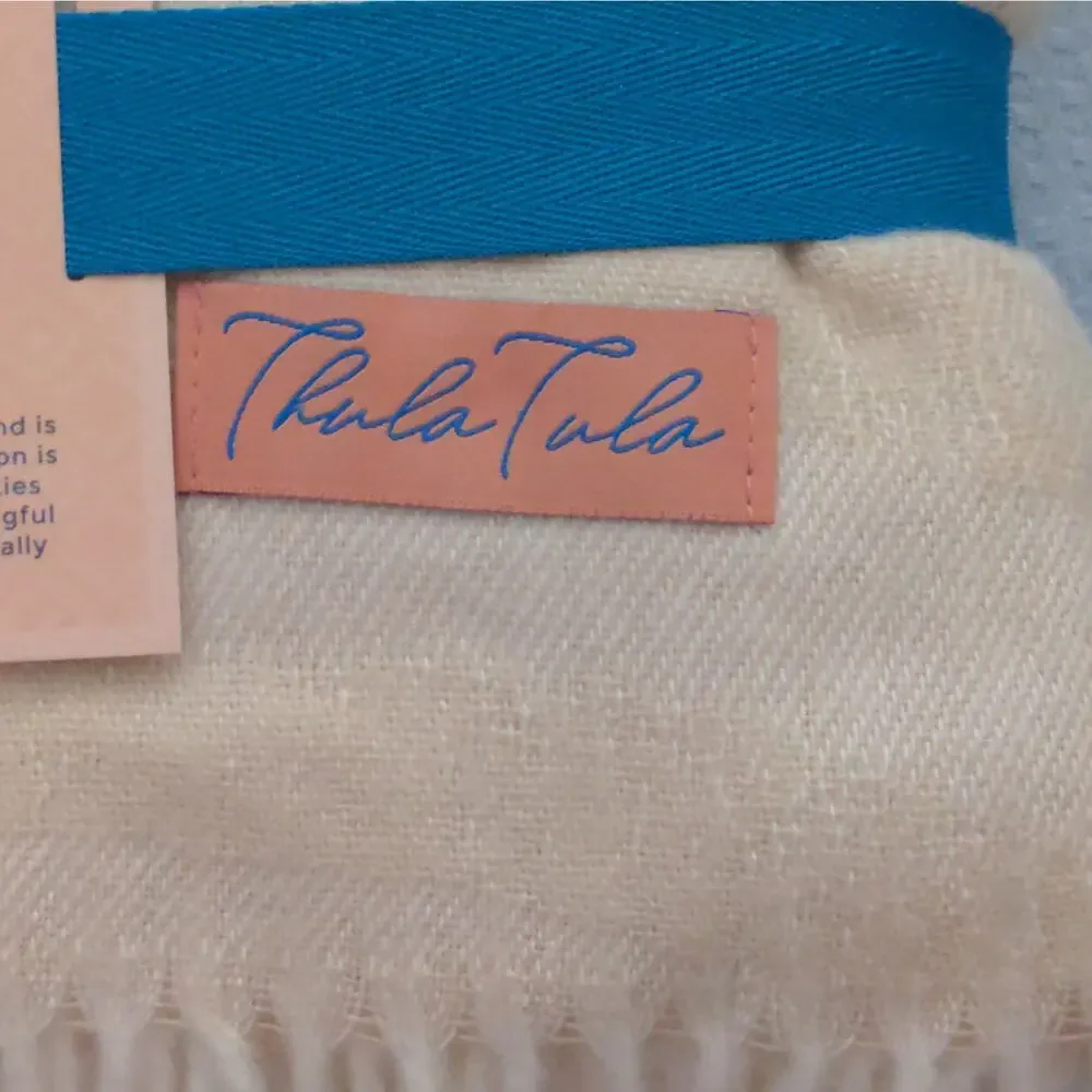 Thula Tula Ivory African Zebra Blanket - NWT